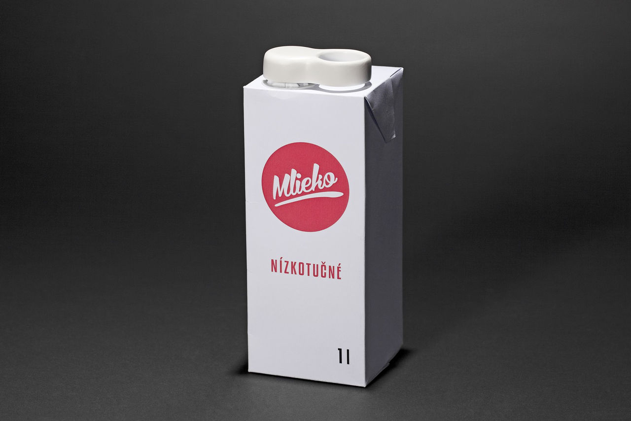 1st place: Milk packaging - Matúš Mitas, Slovak University of Technology in Bratislava (SVK)